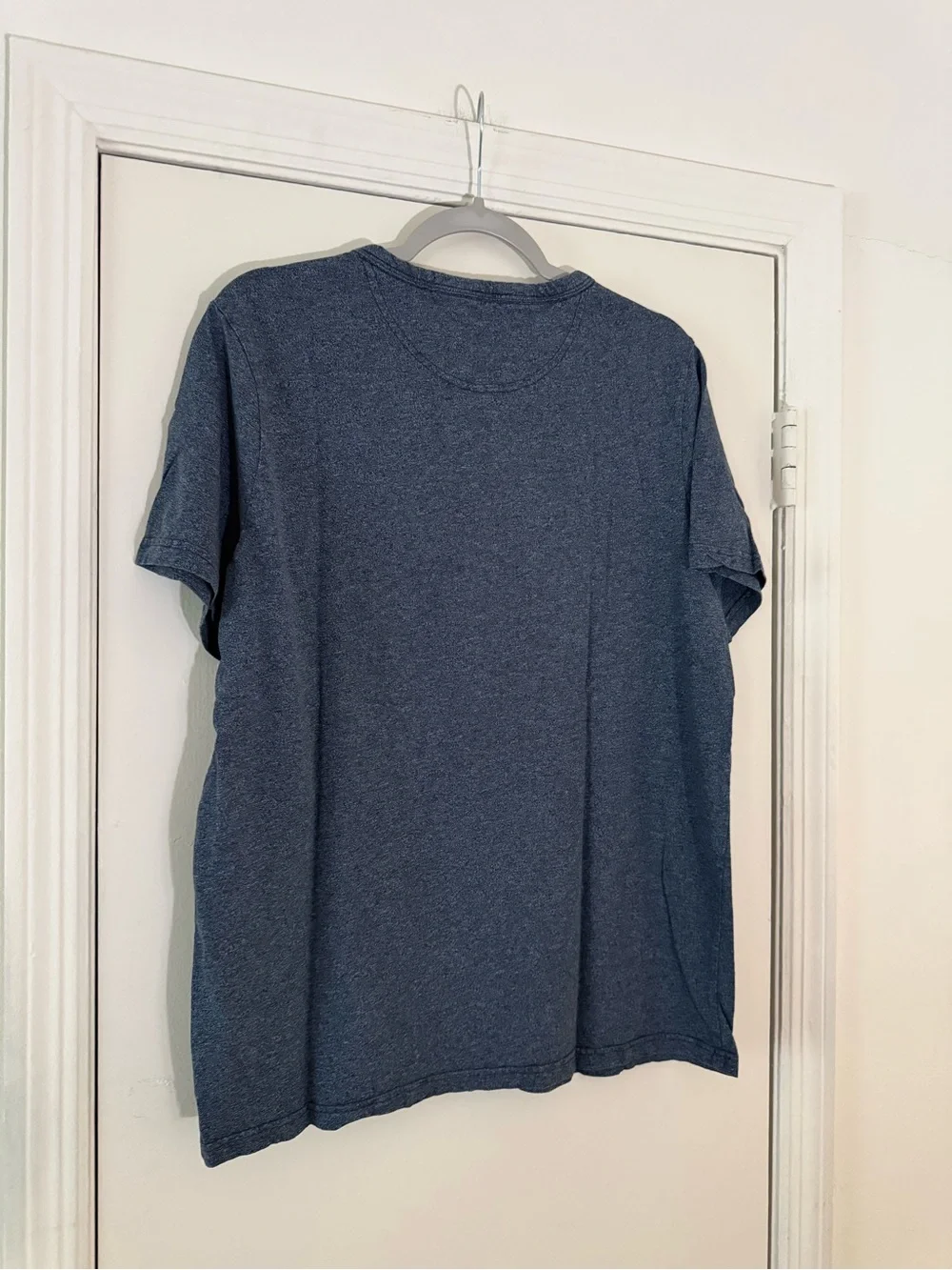 Merona Men's Navy Henley Short Sleeve Shirt - Merona Size Large